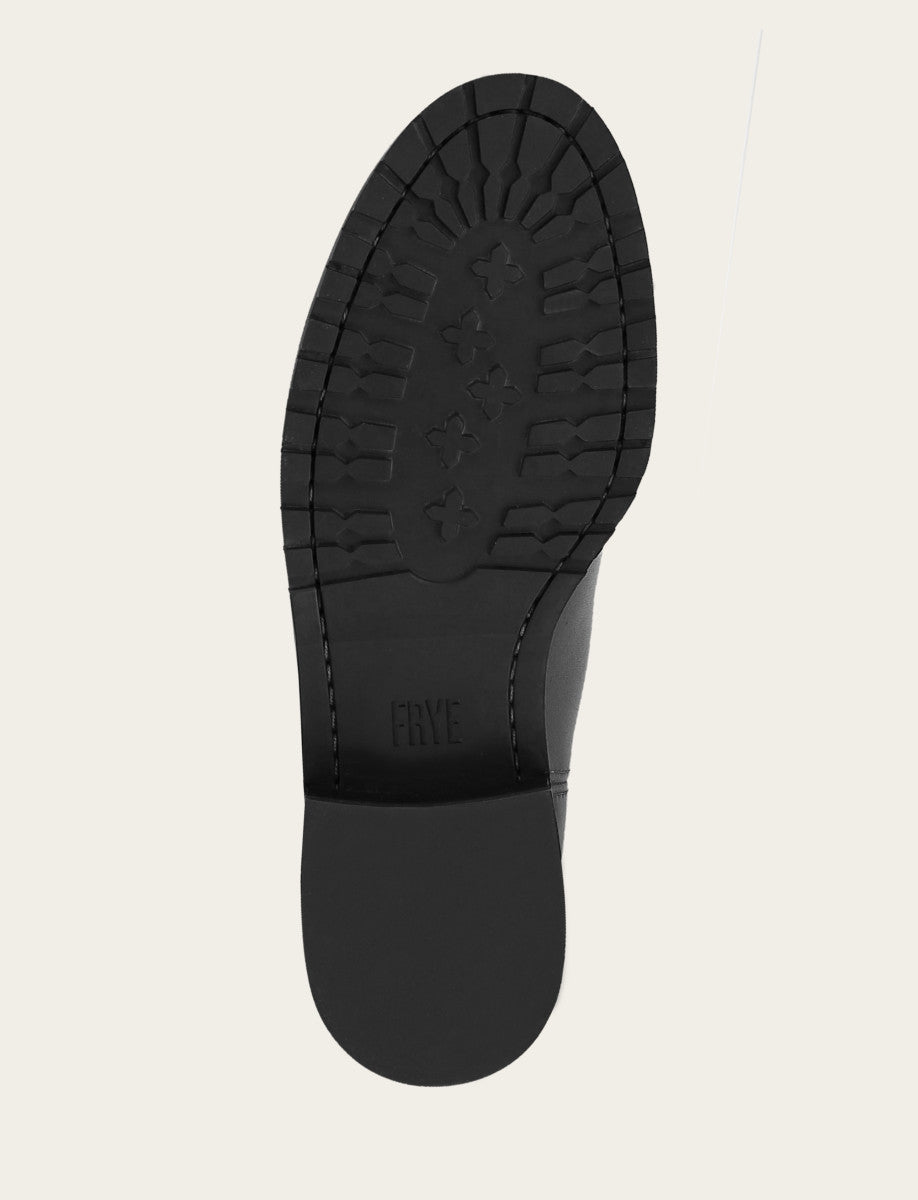 Women's Black Melissa Lug Button Tall Boot Black - Frye