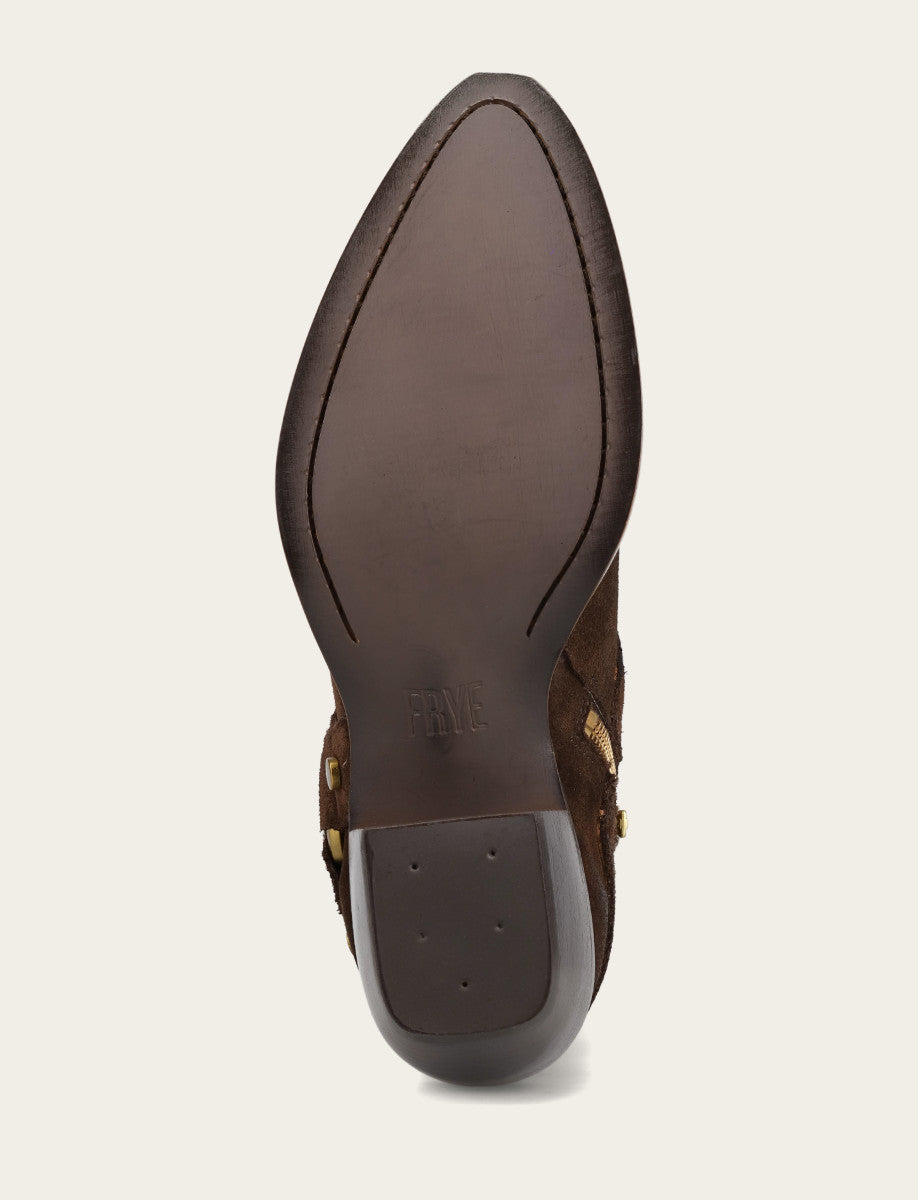 Women's Chocolate Sacha Multi Strap Booties Chocolate - Frye