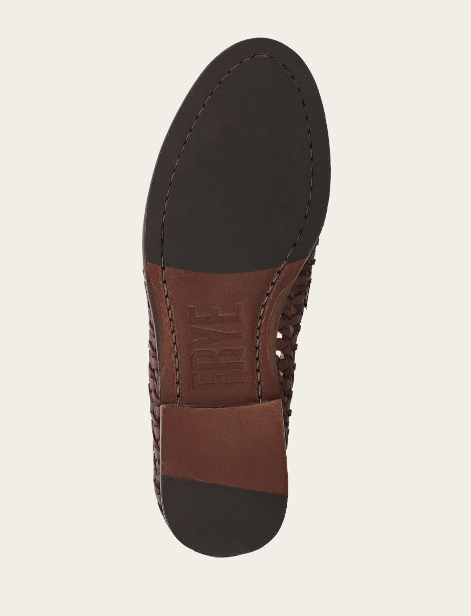 Faith Woven Loafer Dark Brown - Frye