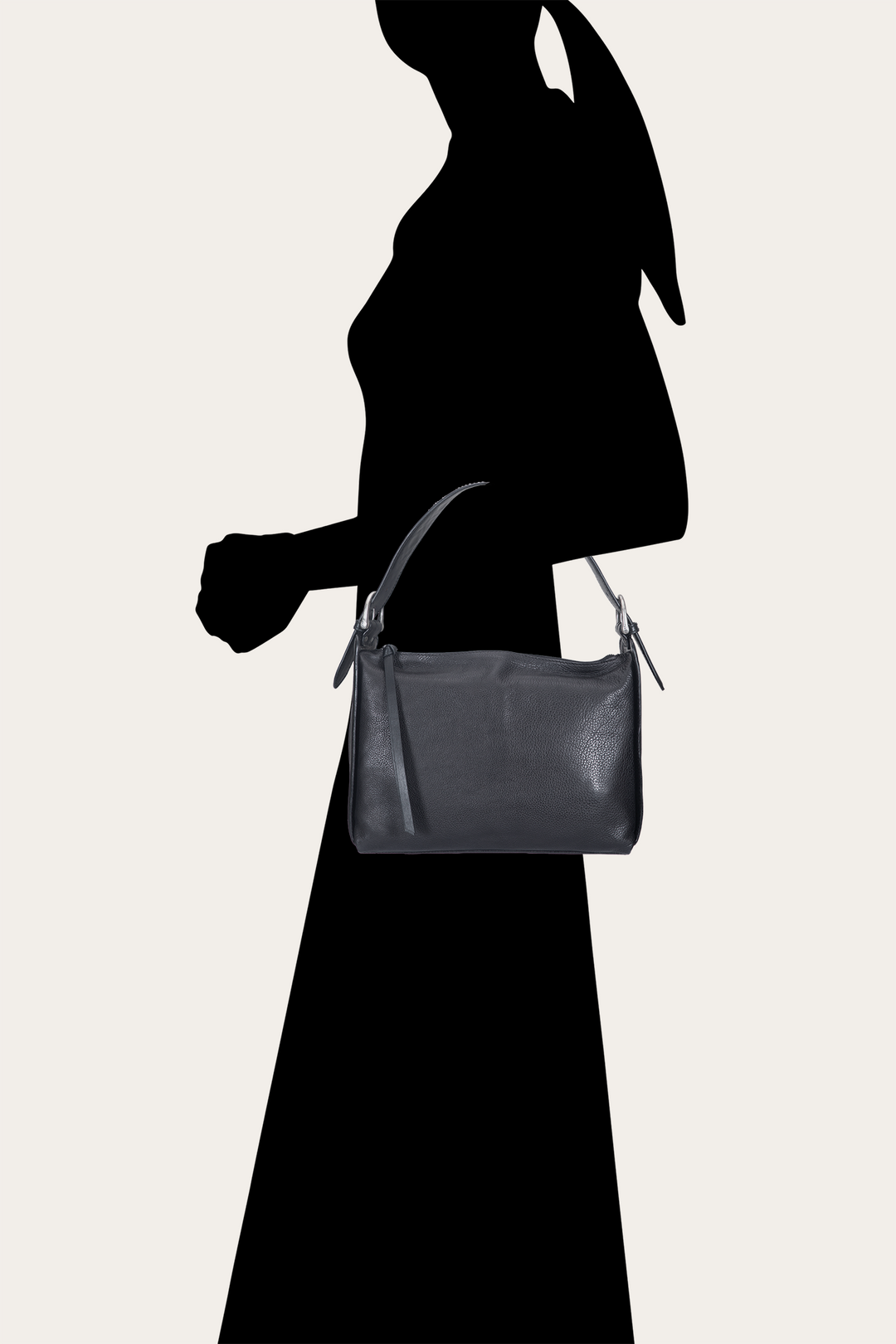 Women's Black Carla Studded Shoulder Bag Black - Frye