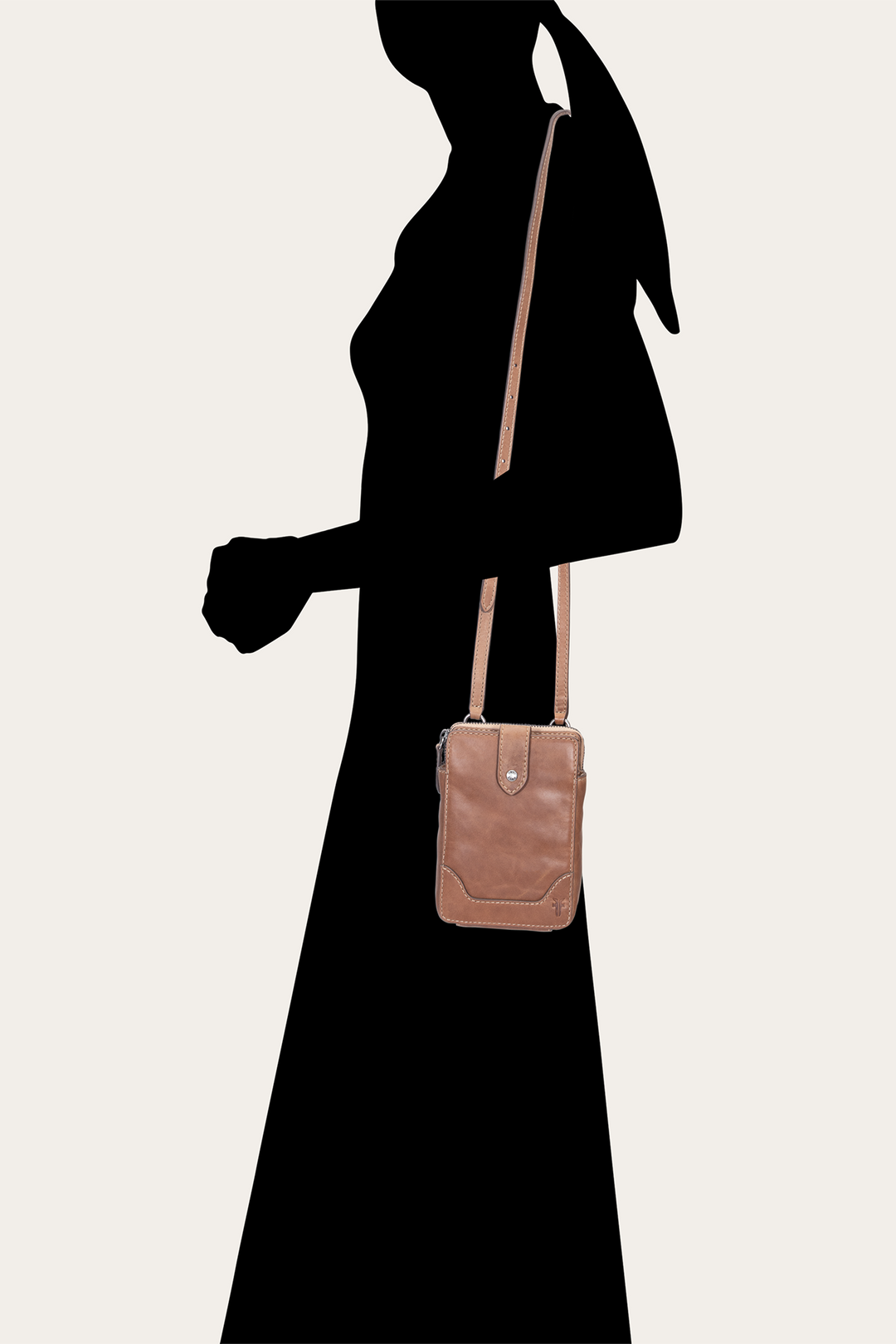 Melissa Beige Phone Crossbody Beige - Frye