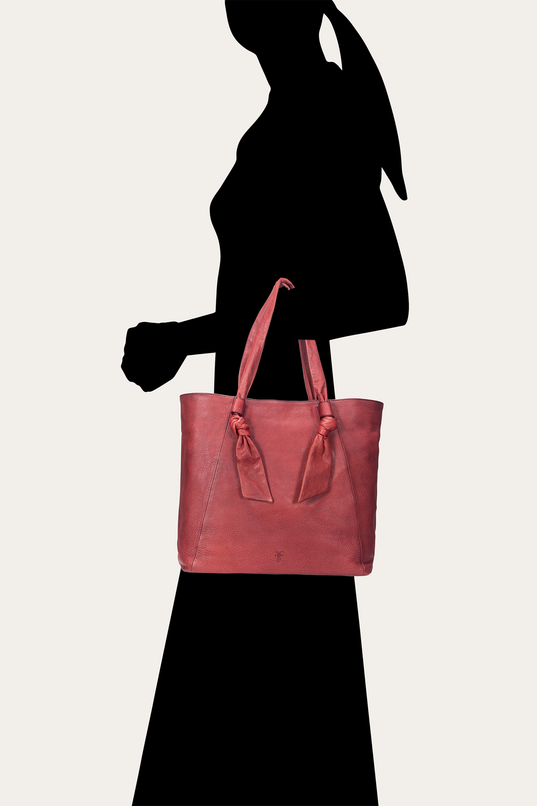 Nora Knotted Tote in Burgundy Burgundy - Frye