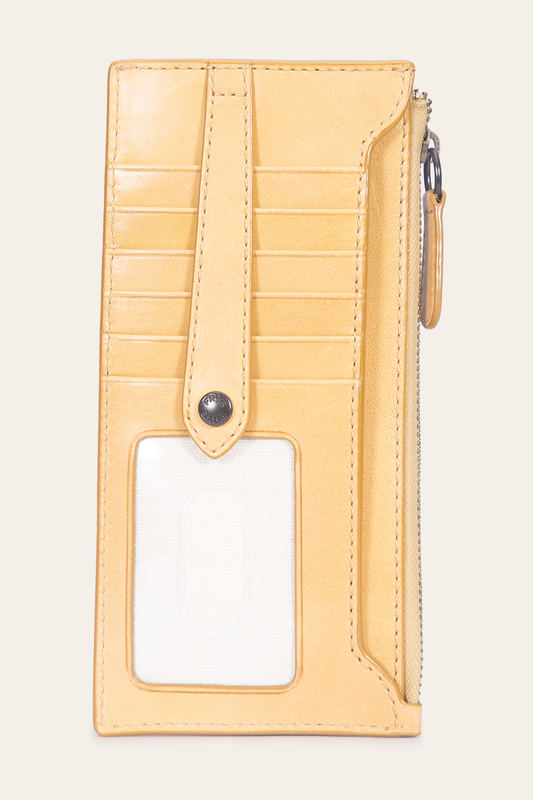 Women's Melissa Snap Card Wallet Mustard - Frye