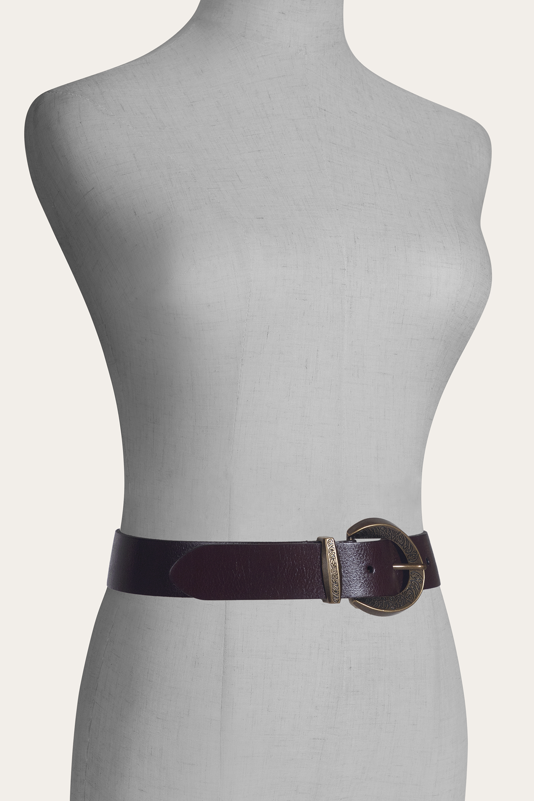 Brown 35mm Engraved Buckle Belt Brown - Frye