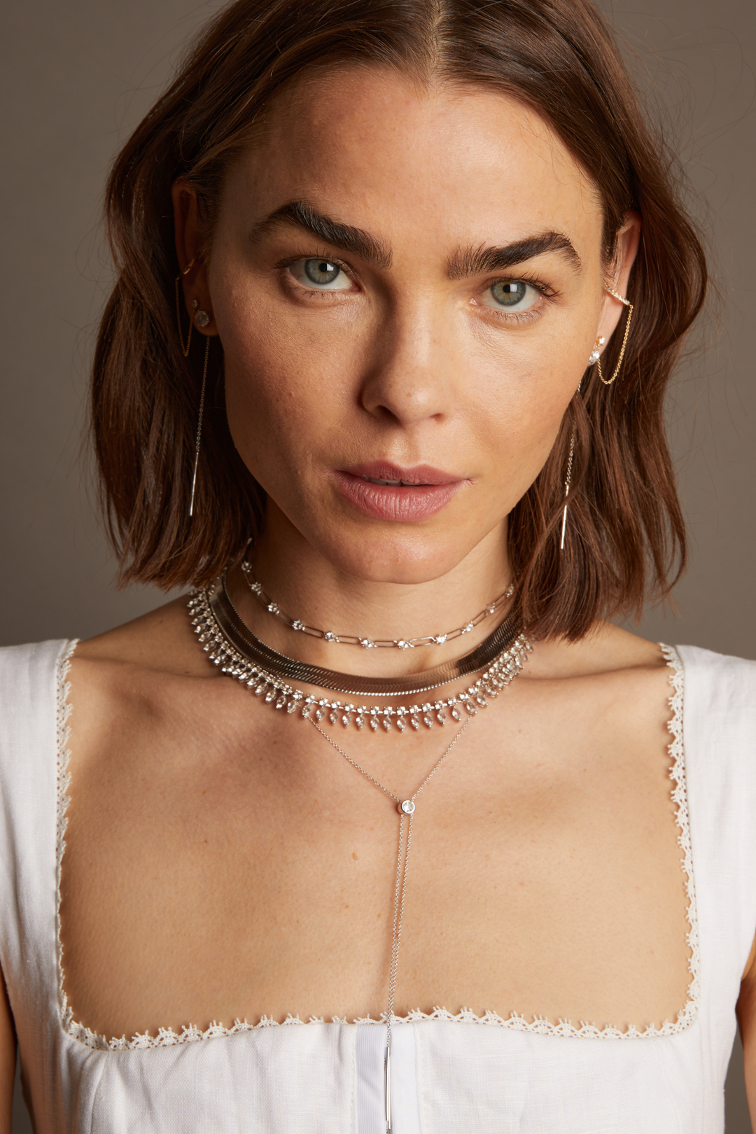 Women’s Marquise Fringe Necklace | Aurate x The Frye Company Sterling Silver - Frye