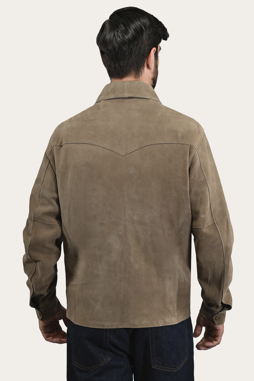 Men’s Taupe Judd Suede Shacket Taupe - Frye