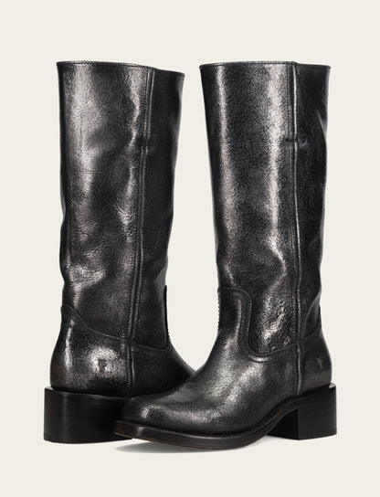 Women’s Silver Campus 14L Boots Antique Silver - Frye