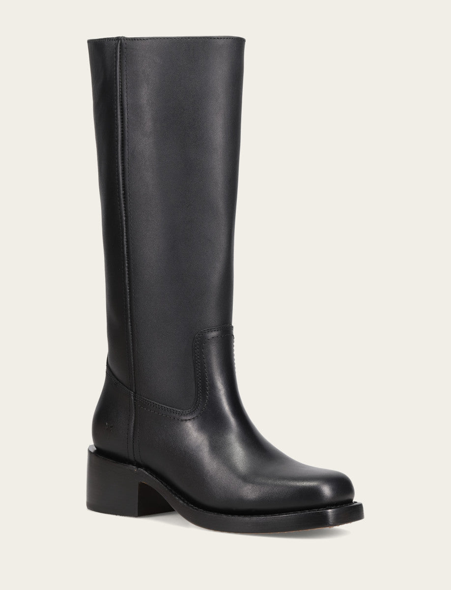 Women's Black Campus 14L Boots Black - Frye