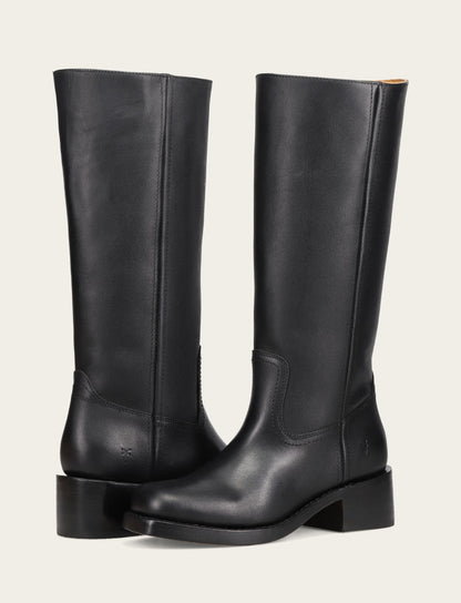Women's Black Campus 14L Boots Black - Frye