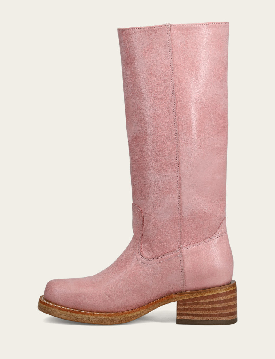 Women's Pink Campus 14L Boots Pink - Frye