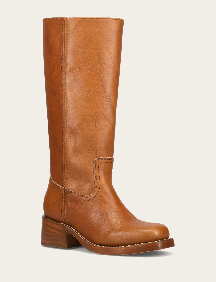 Women's Saddle Campus 14L Wide Calf Boots Saddle - Frye
