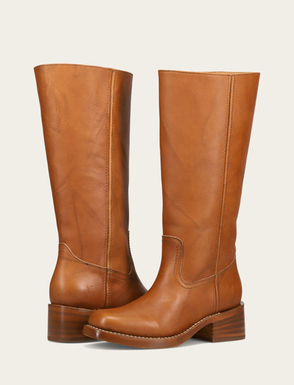 Women's Saddle Campus 14L Wide Calf Boots Saddle - Frye