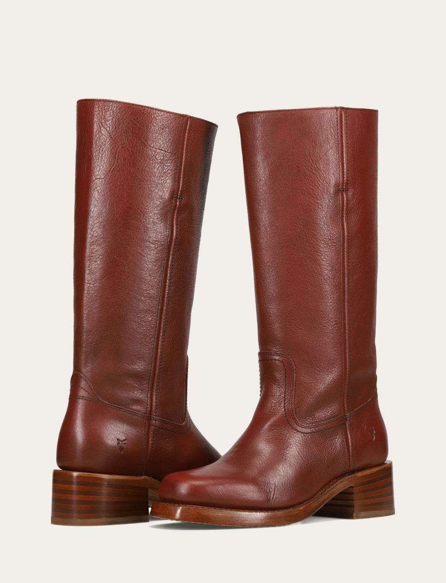 Women's Garnet Campus 14L Wide Calf Boots Garnet - Frye