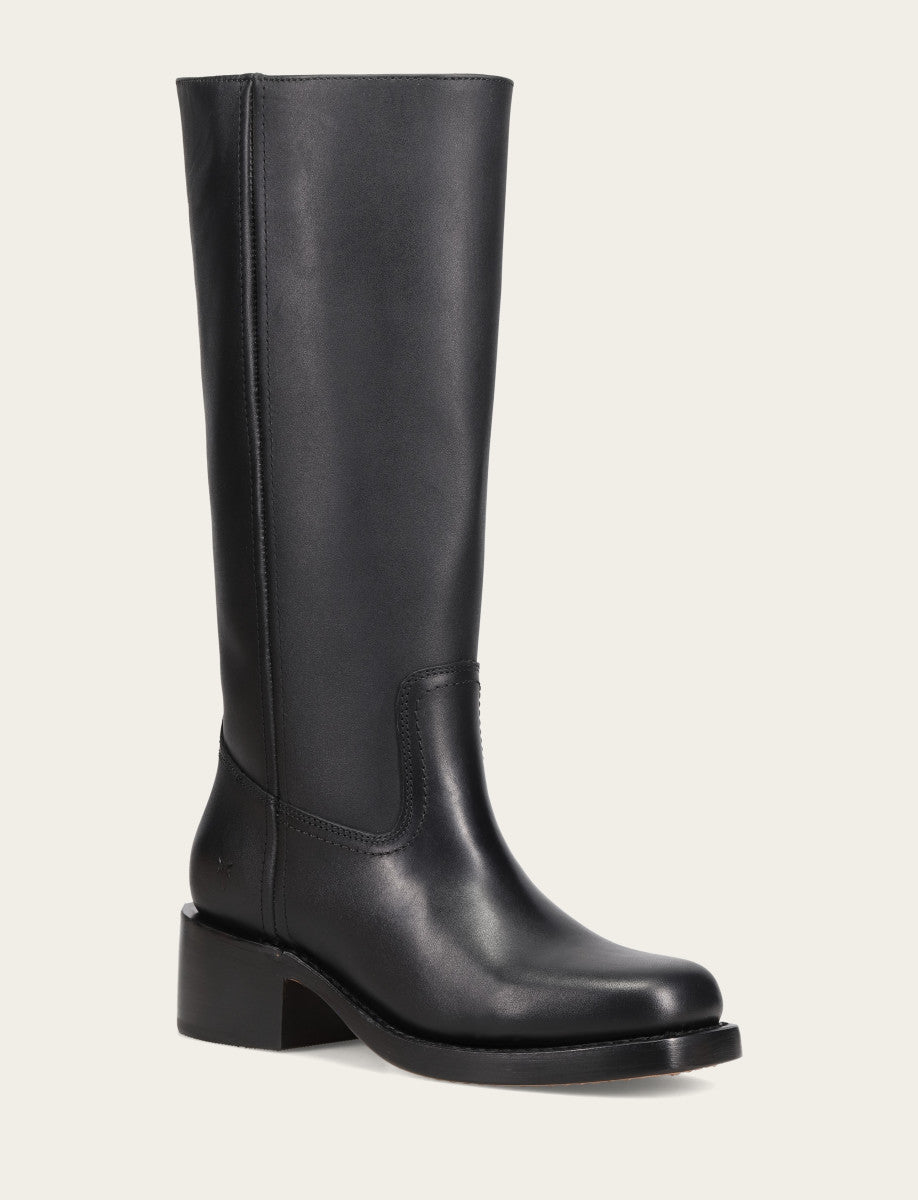 Women's Black Campus 14L Wide Calf Boots Black - Frye