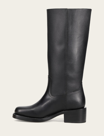 Women's Black Campus 14L Wide Calf Boots Black - Frye