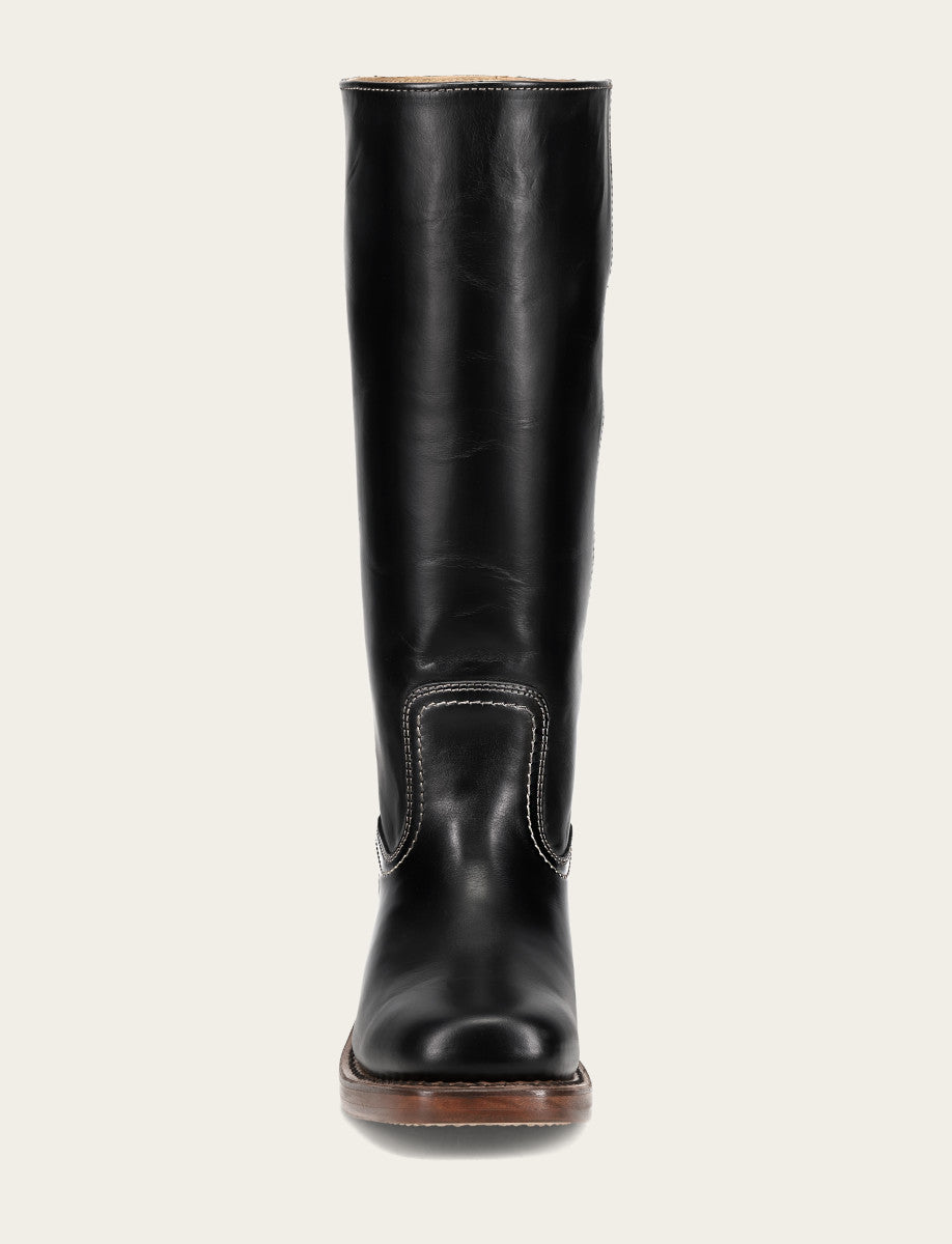 Women's Campus 14L Jet Black Wide Calf Boots Jet Black - Frye