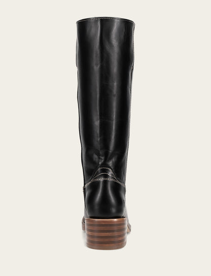 Women's Campus 14L Jet Black Wide Calf Boots Jet Black - Frye