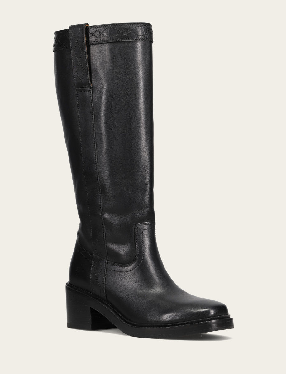 Women's Black Kate Pull On Wide Calf Tall Boots Black - Frye