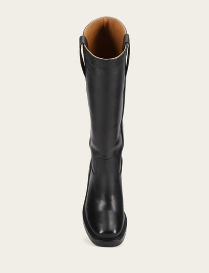 Women's Black Kate Pull On Wide Calf Tall Boots Black - Frye