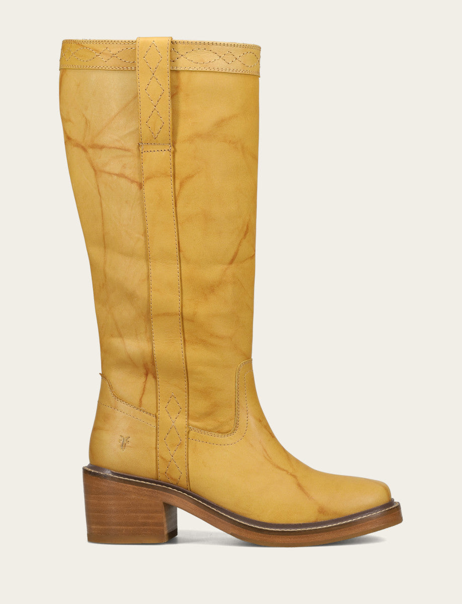 Women's Banana Kate Pull On Wide Calf Tall Boots Banana - Frye