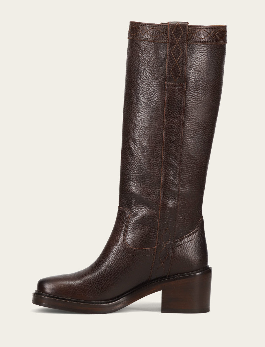 Women's Dark Brown Kate Pull On Boots Dark Brown - Frye