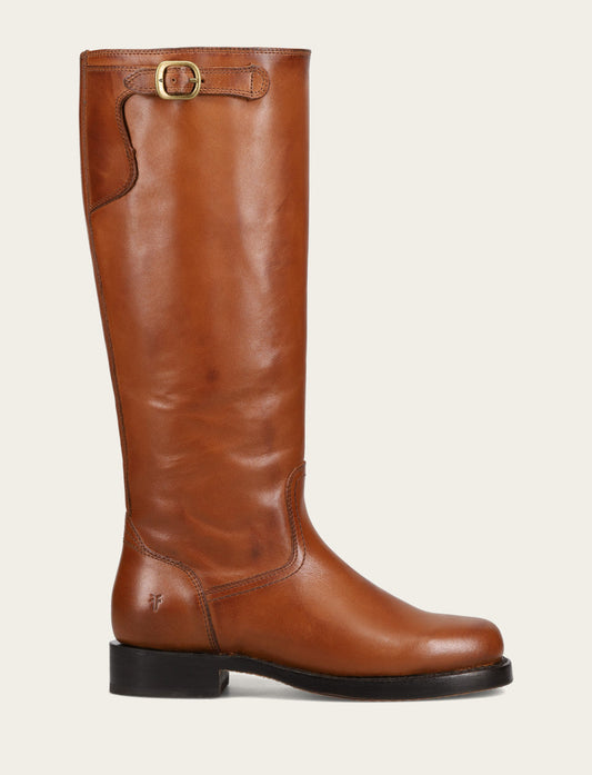 Women's Cognac Campus Low Heel Tall Riding Wide Calf Boot Cognac - Frye