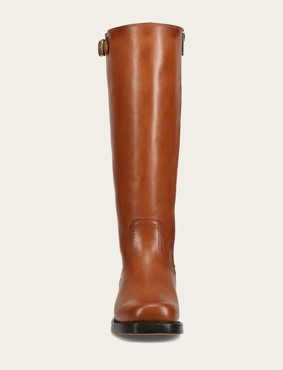 Women's Cognac Campus Low Heel Tall Riding Wide Calf Boot Cognac - Frye