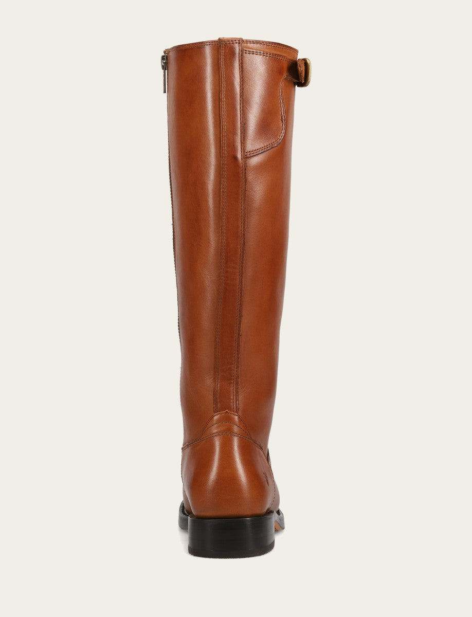 Women's Cognac Campus Low Heel Tall Riding Wide Calf Boot Cognac - Frye