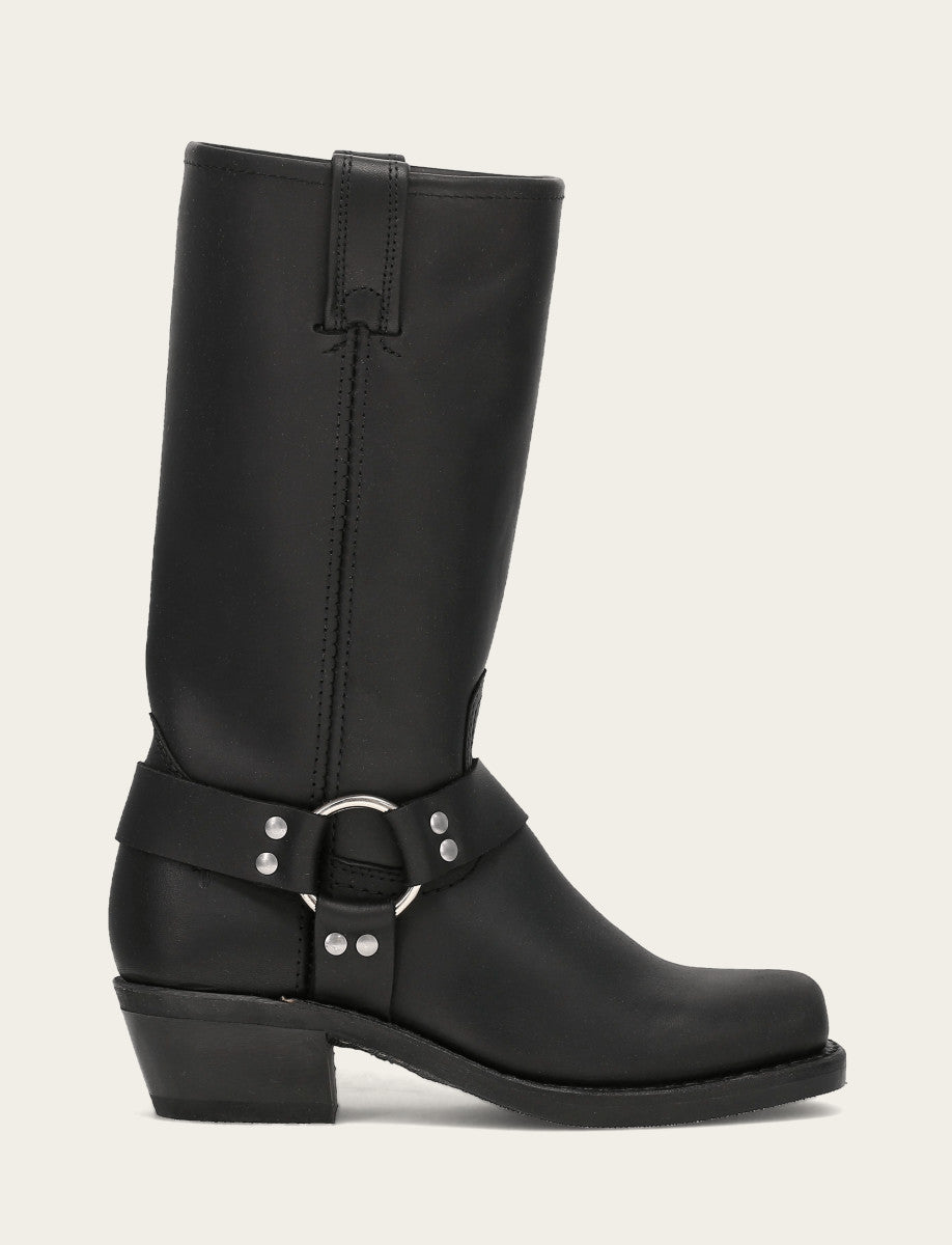 Women's Black Harness 12R Boots Black - Frye