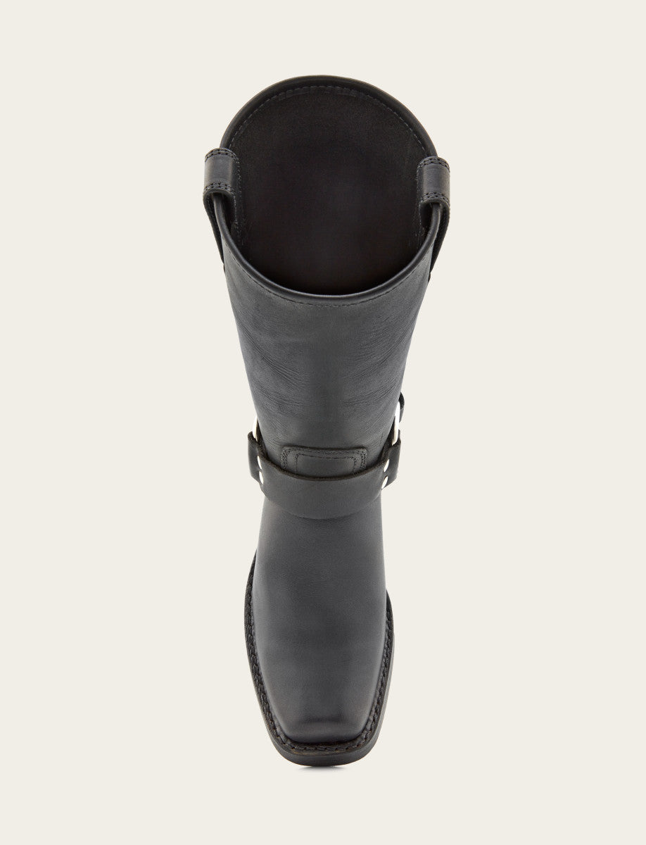 Women's Black Harness 12R Boots Black - Frye
