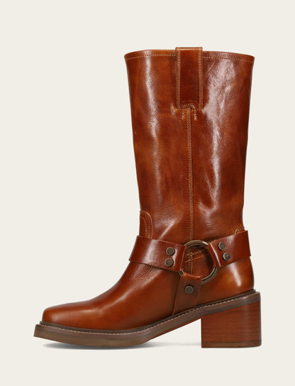 Women’s Amber Knee-High Kate Harness Boot Amber - Frye