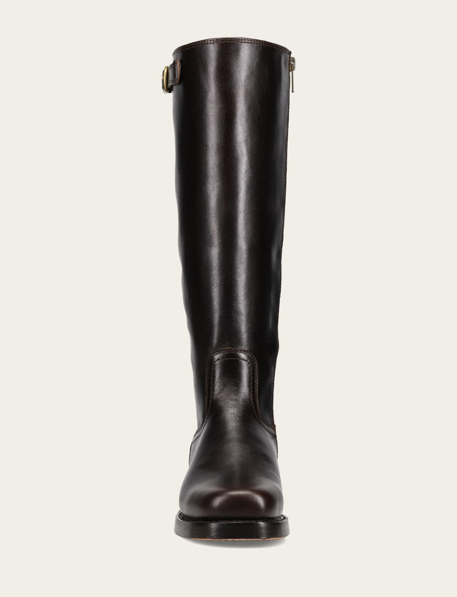 Women's Bourbon Campus Low Heel Tall Riding Boot Bourbon - Frye