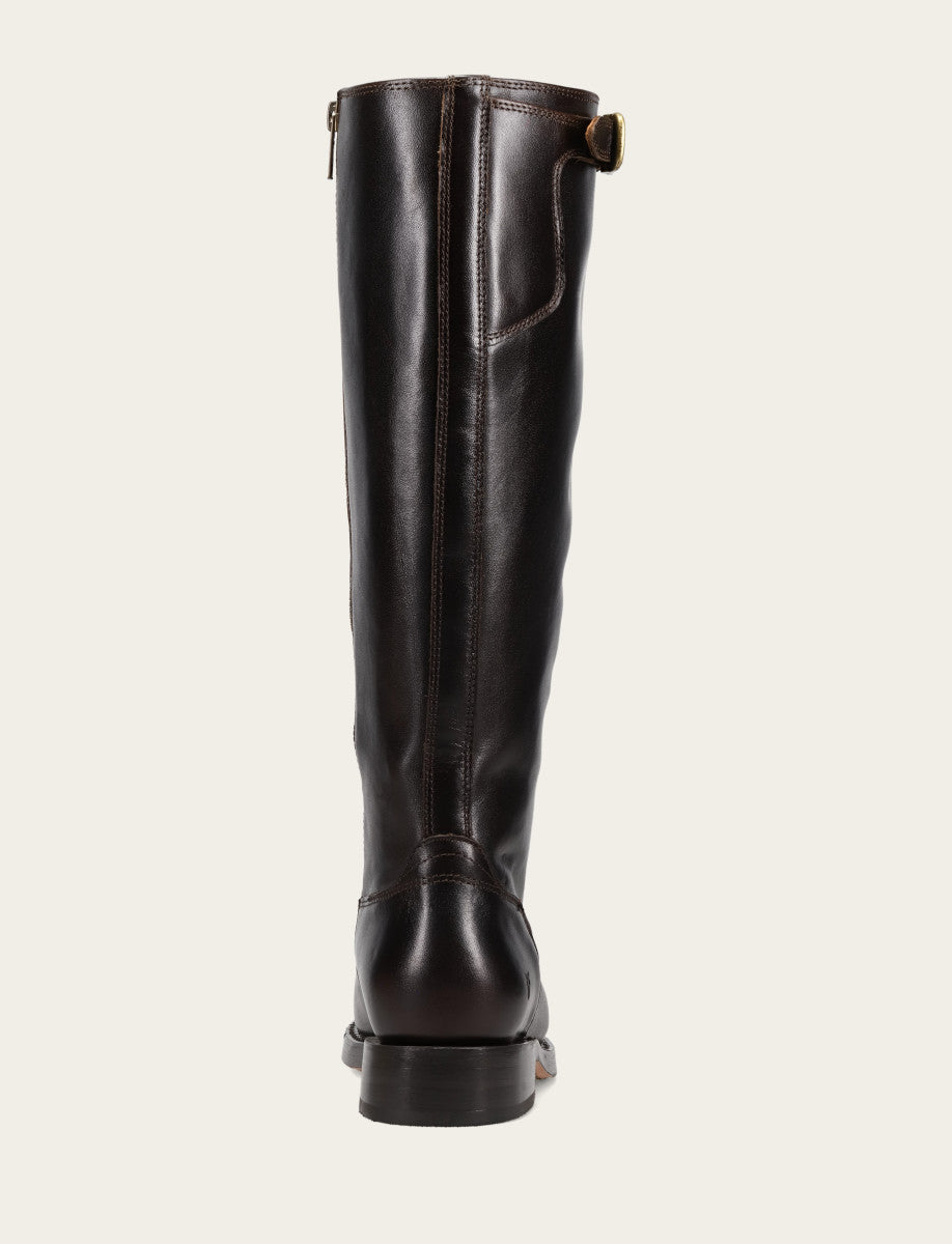 Women's Bourbon Campus Low Heel Tall Riding Boot Bourbon - Frye