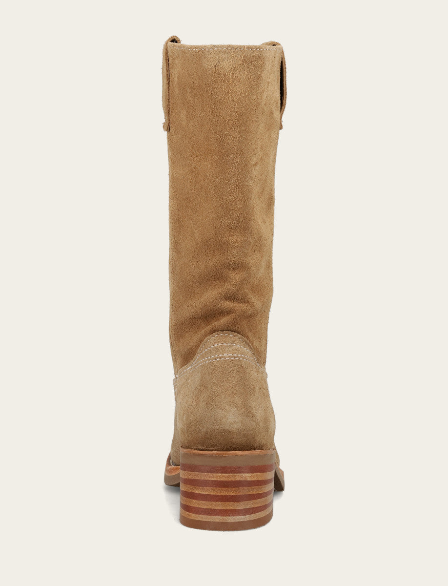 Women's Tan Buck Campus 12R Boots Tan Buck - Frye