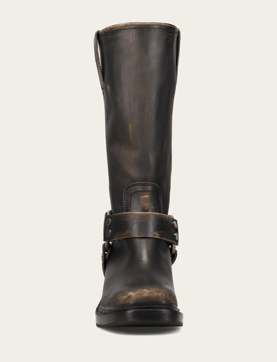 Women's Distressed Black Kate Harness Boot Distressed Black - Frye