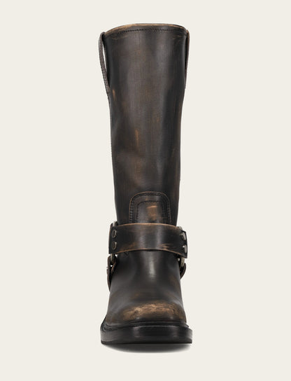 Women's Distressed Black Kate Harness Boot Distressed Black - Frye