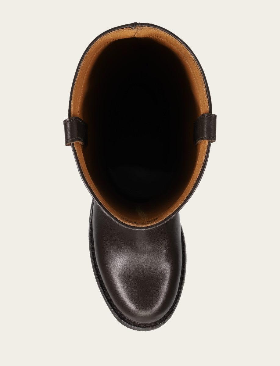Women's Dark Brown Viv Riding Boot Dark Brown - Frye
