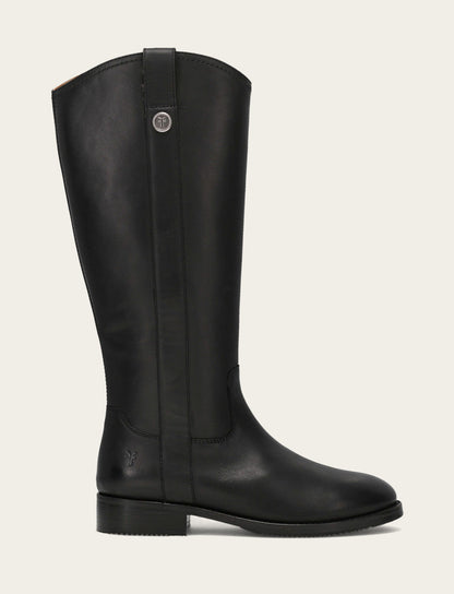 Women's Black Melissa Button Tall Inside Zip Wide Calf Boot Black - Frye