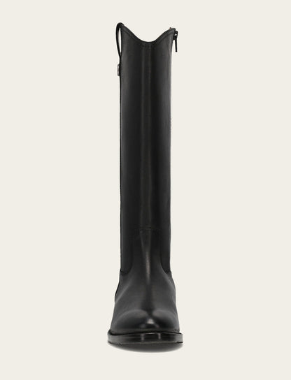 Women's Black Melissa Button Tall Inside Zip Wide Calf Boot Black - Frye