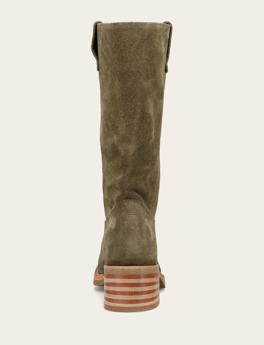 Women's Olive Campus 12R Boots Olive - Frye