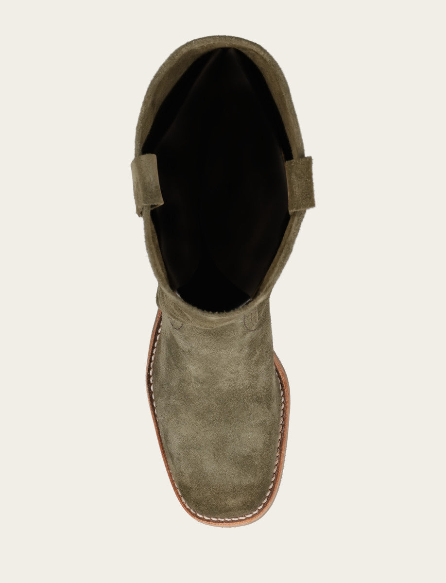 Women's Olive Campus 12R Boots Olive - Frye