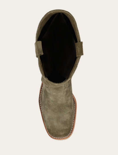 Women's Olive Campus 12R Boots Olive - Frye