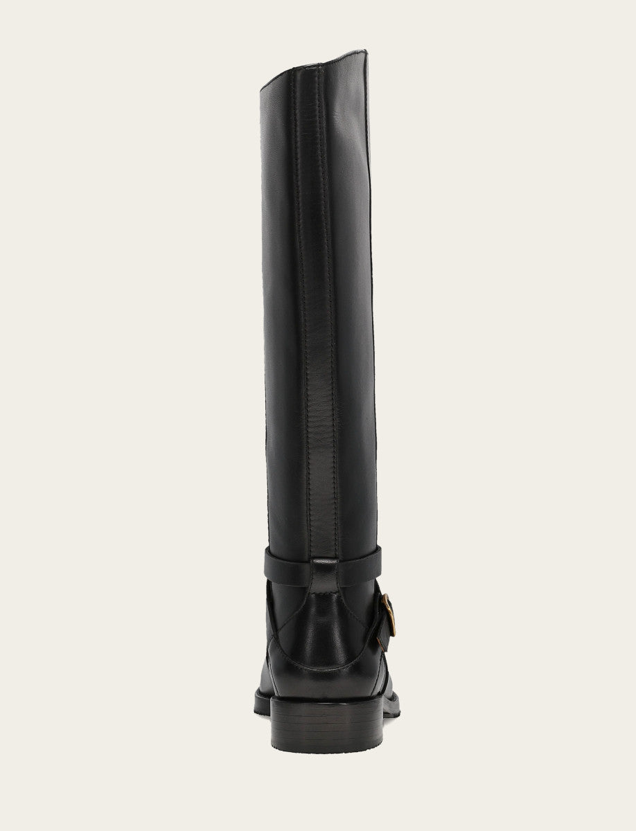 Women's Black Melissa Belted Riding Boot Black - Frye