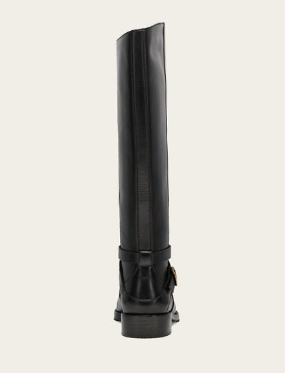 Women's Black Melissa Belted Riding Boot Black - Frye