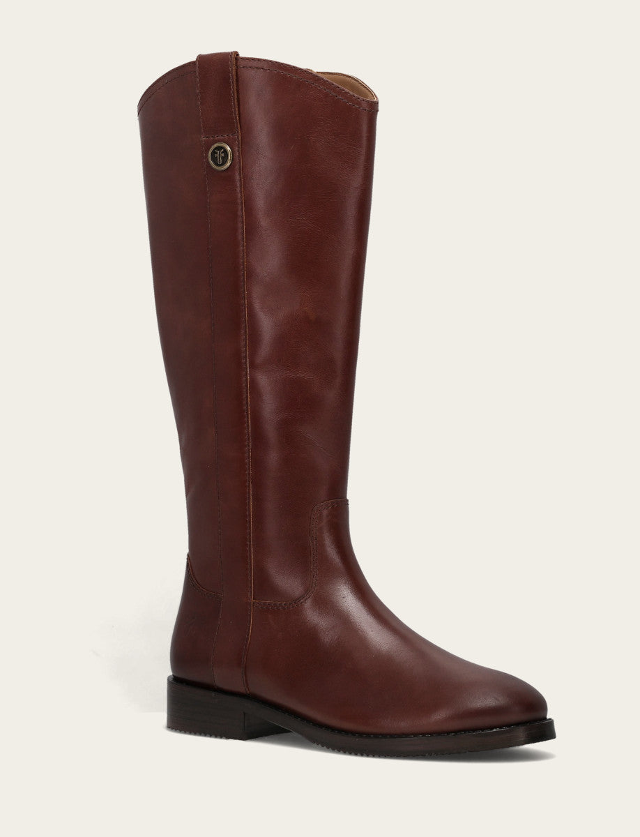 Women's Saddle Melissa Button Tall Inside Zip Boot Saddle - Frye