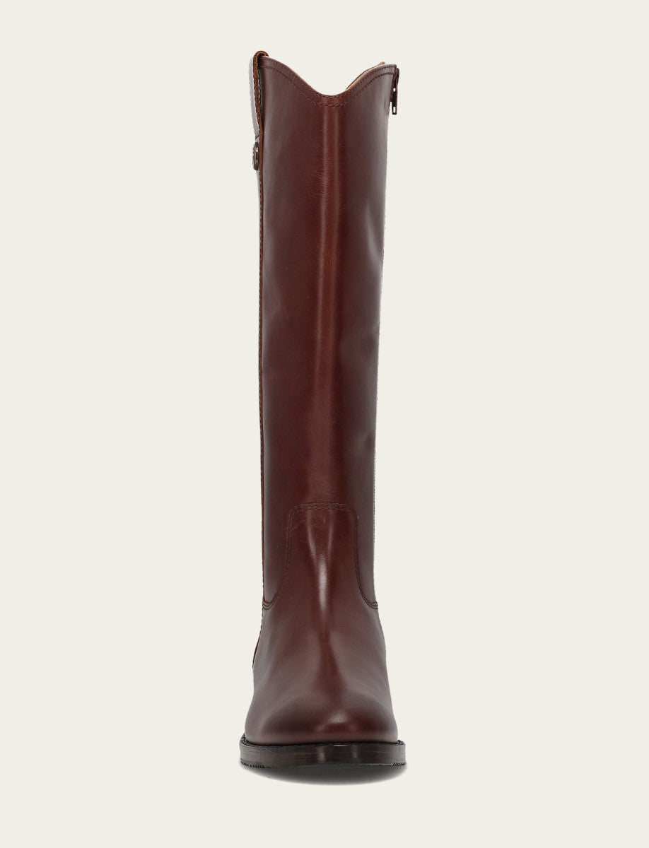 Women's Saddle Melissa Button Tall Inside Zip Boot Saddle - Frye