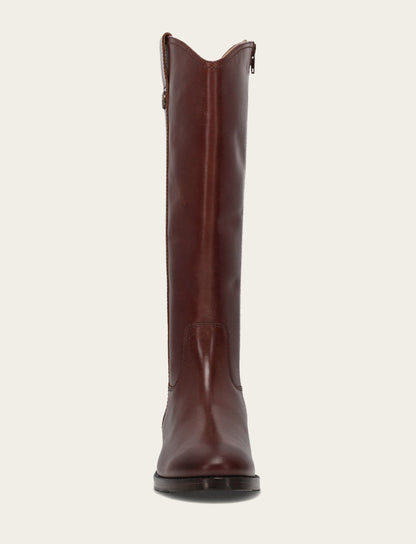 Women's Saddle Melissa Button Tall Inside Zip Boot Saddle - Frye
