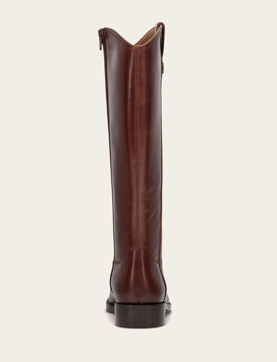 Women's Saddle Melissa Button Tall Inside Zip Boot Saddle - Frye