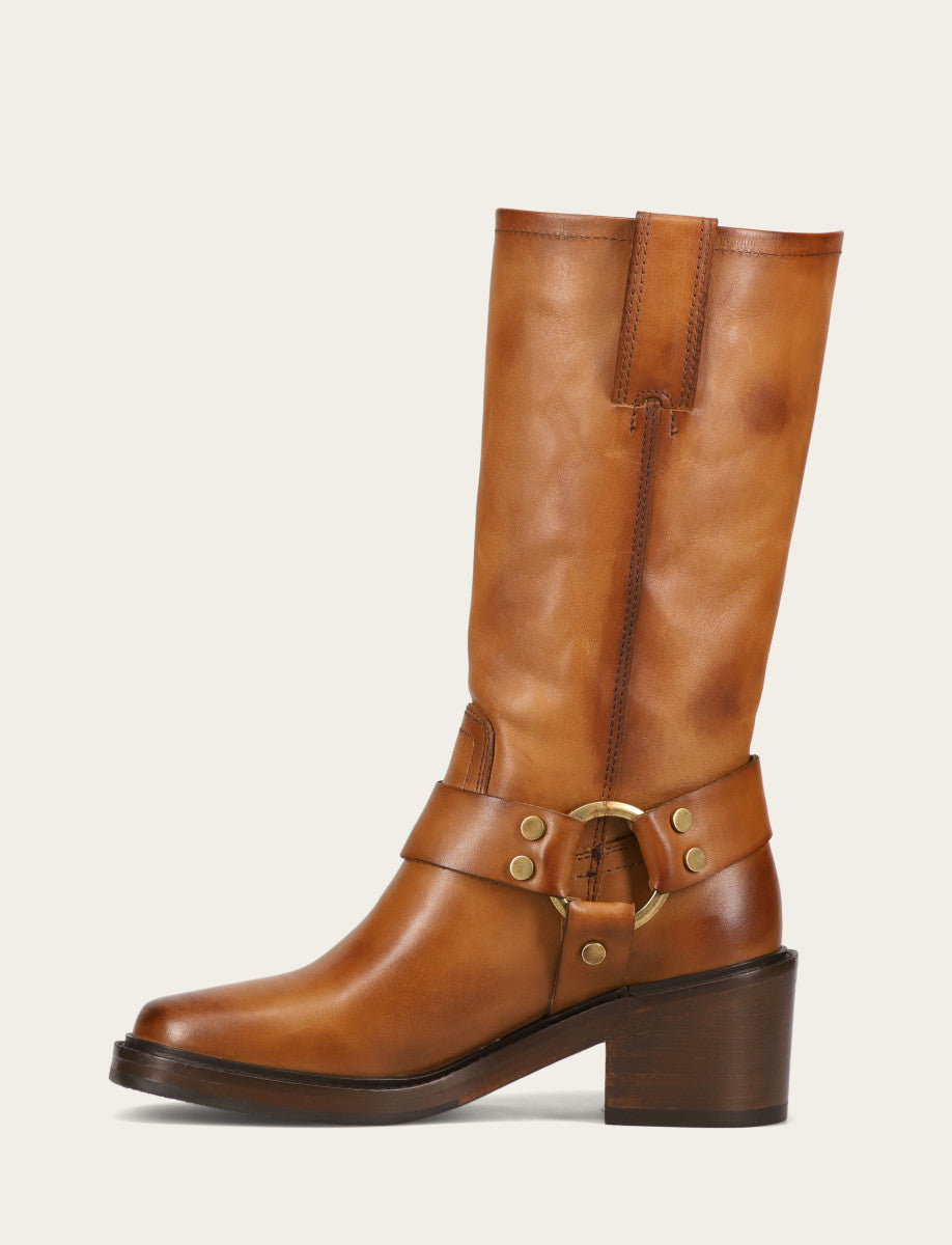 Women's Bark Kate Harness Boots Bark - Frye