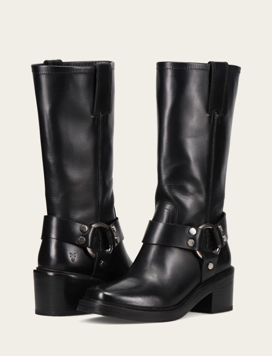 Women's Black Kate Harness Boots Black - Frye